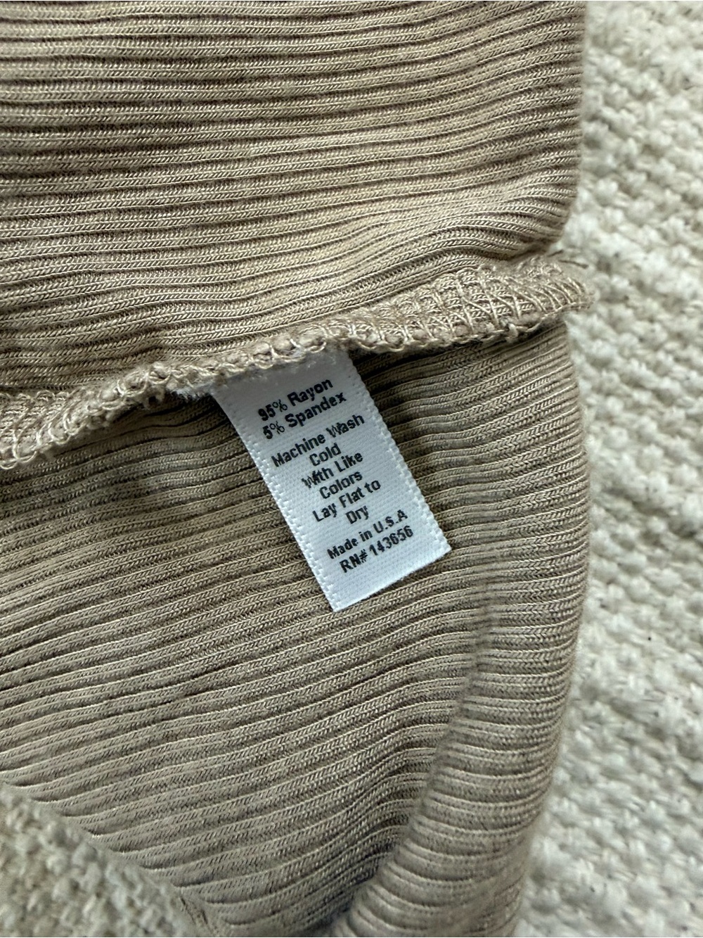 Joah Brown Body Tank Ribbed Cropped Tank Top in Beige - Picture 7 of 8